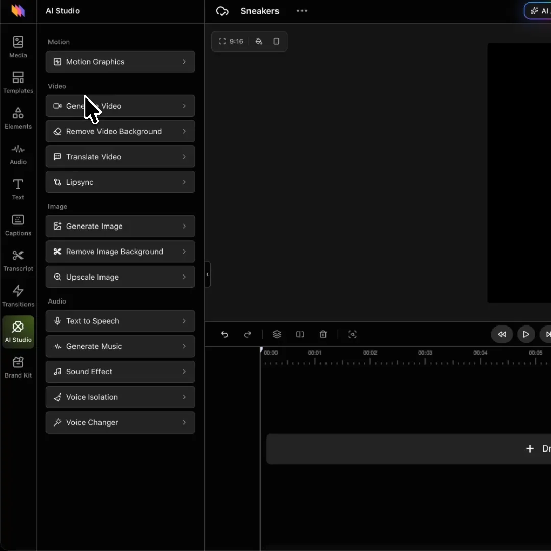 AI Studio built right in.